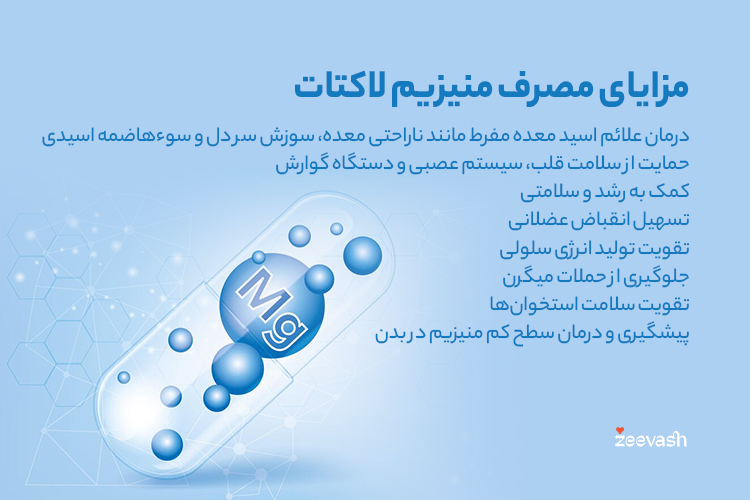 مزایای مصرف منیزیم لاکتات